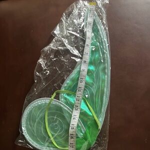 Fairy wings 1 large (pink with green)  1 small set (green and yellow)